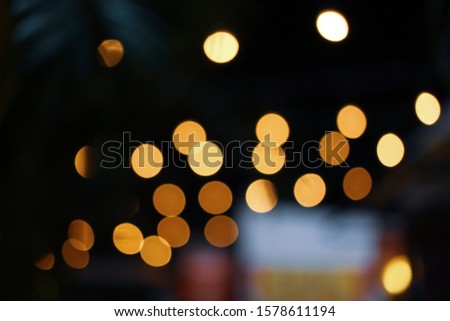 Bokeh of lights with blurred background 