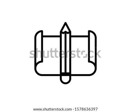 Plan icon. High quality outline symbol for web design or mobile app. Thin line sign for design logo. Black outline pictogram on white background