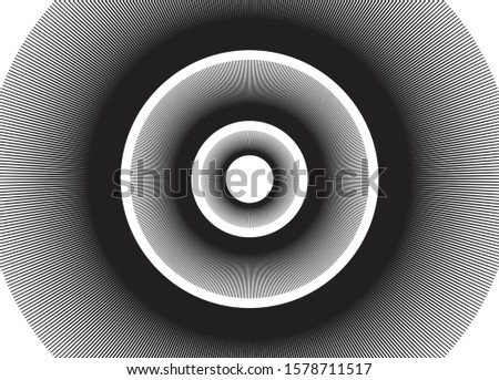 Black Retro Circular Background Vector