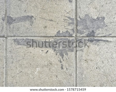 top view dripping paint on concrete brick floors surface background