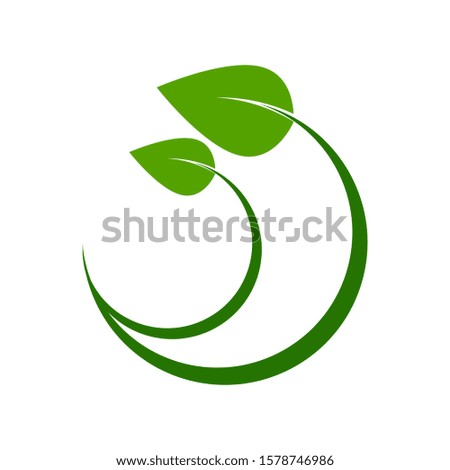 Logo Leaf Image Illustration Design