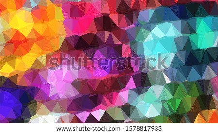 Geometric design. Colorful gradient mosaic background. Geometric triangle, mosaic, abstract background. Mosaic, color background. Mosaic texture. The effect of stained glass. EPS 10 Vector