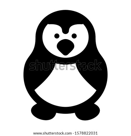 penguin icon isolated sign symbol vector illustration - high quality black style vector icons
