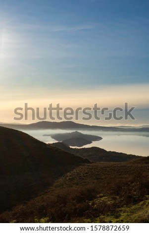 Sunset from Conic hill overlooking Loch Lomond Scotland