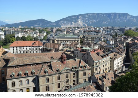 Architecture and Cityscape in Geneva, Switzerland, Europe