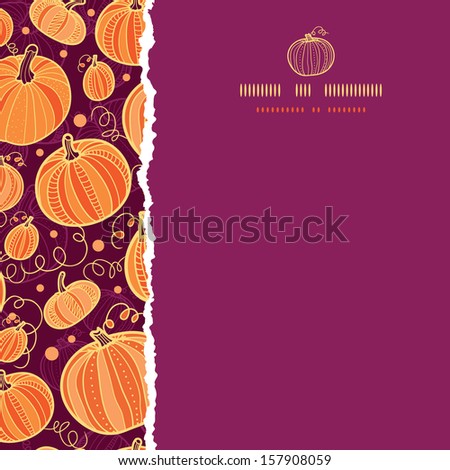 Thanksgiving pumpkins square torn seamless pattern background