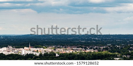 Aerial view panorama at industrial plant