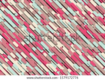 Color Abstract Lines Rain Generative Art background illustration
