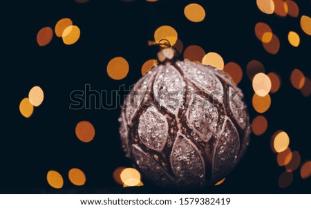 Christmas background with decorations and gift