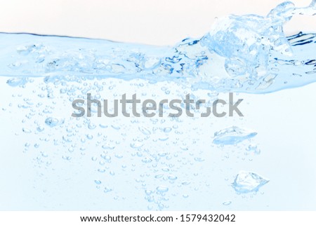 blue background with bubble splash