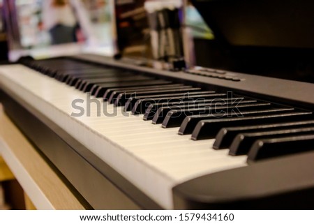 2020 new electric piano and close-up black and white piano keys is a new technology that is very modern.
Suitable as a gift in every festival Such as Christmas, New Year and many more.