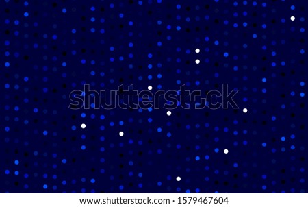 Dark BLUE vector pattern with spheres. Modern abstract illustration with colorful water drops. Design for business adverts.