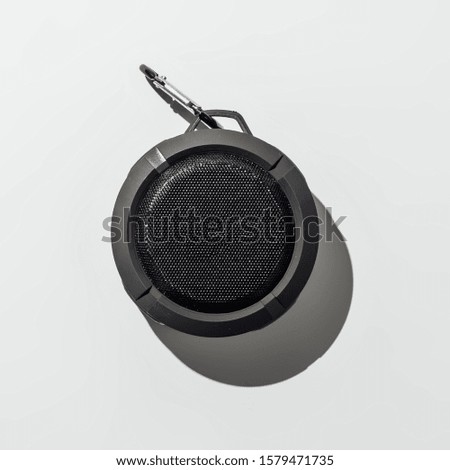 Bluetooth speaker on white background