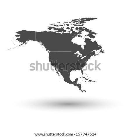 north america map background vector Royalty-Free Stock Photo #157947524