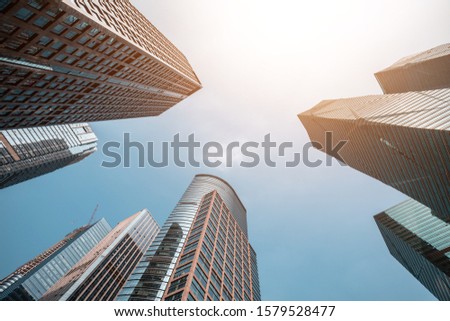 Low angle shot of modern architecture