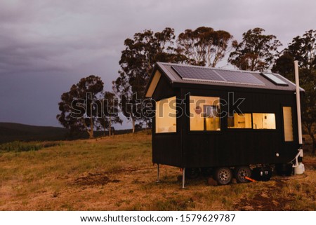 A Tiny Home In Australian Wilderness Royalty-Free Stock Photo #1579629787