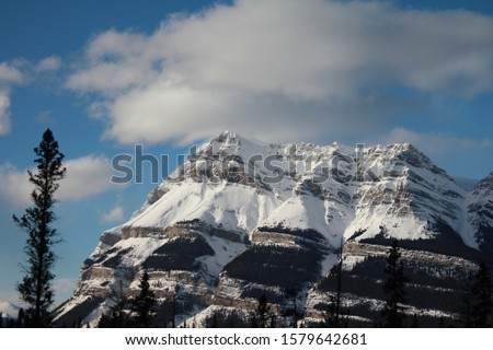 White Rocky Mountain Canada Travel Roadtrip