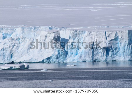 The frozen coasts of the Antarctic Peninsula. The polar pack at Paradise Bay on the Danco Coast, Antarctica
