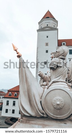 Sculptures of the Bratislava Castle, Slovakia