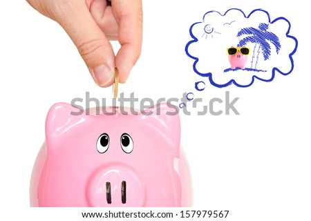 Dreaming piggy bank