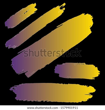 Set Of Hand Drawn Colorful Dirty Brushes. Yellow Dirty Art Graffiti. Ink Grunge Design. Orange Batik Brush. Watercolor Background. Turquoise Distress Logo. Brush Graffiti.