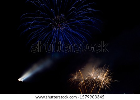 fireworks background black sky night long exposure colourful 