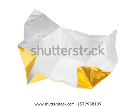 Candy wrapper isolated on white background Royalty-Free Stock Photo #1579938109