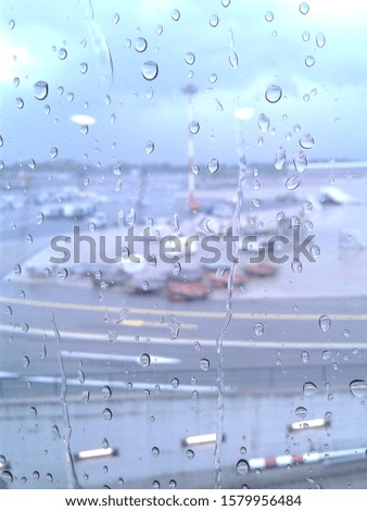 Raindrops on a window glass