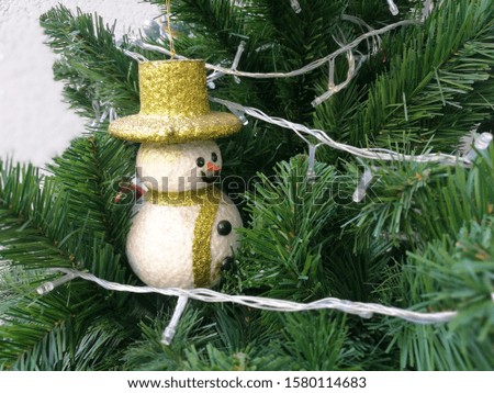 A collection of cute Christmas decorations such as flashing lights