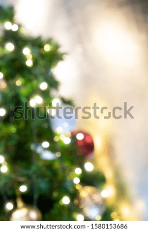 Christmas Tree and Ball Bokeh