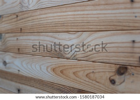 Wood sheets in a garden shed