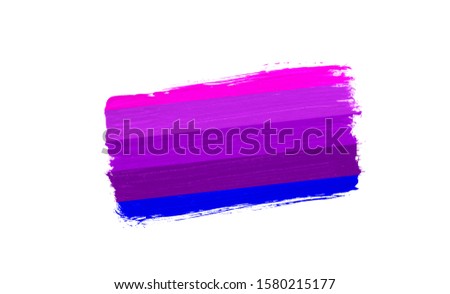 brush painted flag of Alternative Transgender pride isolated on white background