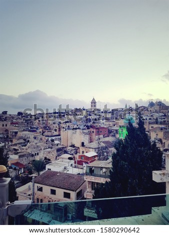 Jerusalem Skyline in the Old City