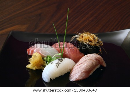 Sashimi, Japanese Cuisine Classic on plate