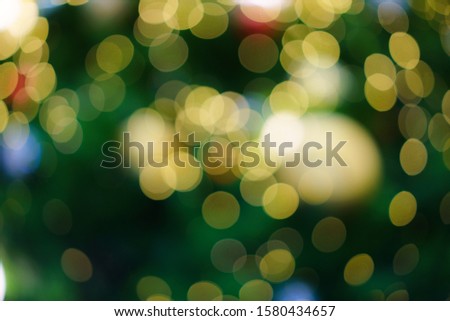 Christmas and Happy new year on blurred bokeh banner background.