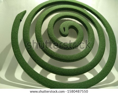 spiral mosquito coil or mosquito repellent  - object photography