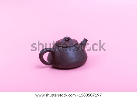 Teapot covered with tea stains