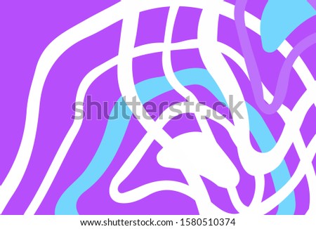 Light Pink, Blue vector template with chaotic shapes. Colorful chaotic forms with gradient in modern style. Background for a cell phone.