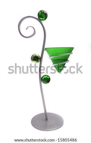 Candle holder on a white background