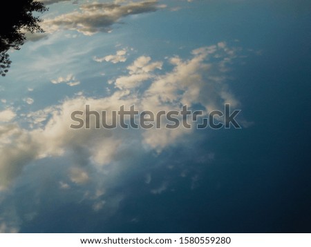 Beautiful clouds sky background picture.