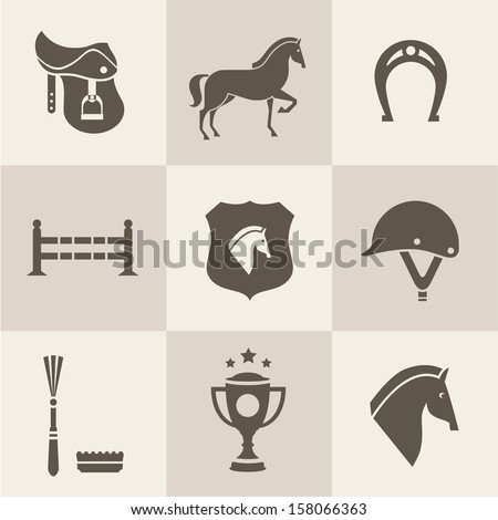 Vectir Horse icons set