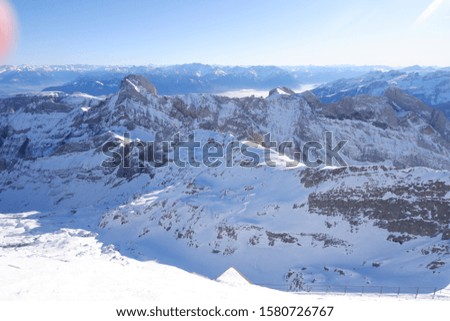 Mount Santis from the top in Switzerland