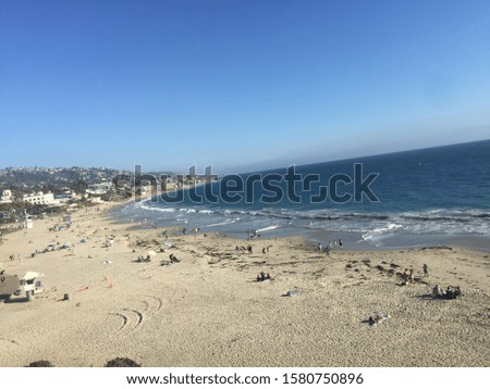 Sunny day and Waves near Beach