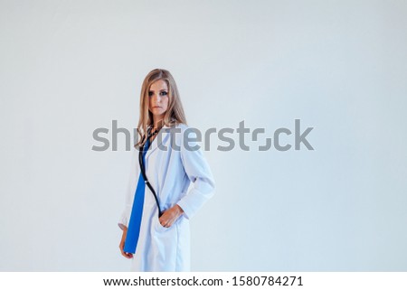 Portrait of a female doctor in hospital treatment