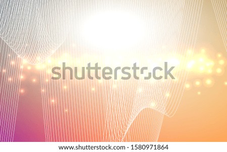 Light Orange vector pattern with christmas ribbons. Confetti on blurred abstract background with colorful gradient. Beautiful design for your business advert of anniversary.