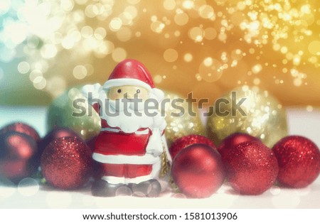 Merry Christmas and happy new year. Santa Claus and Christmas tree image