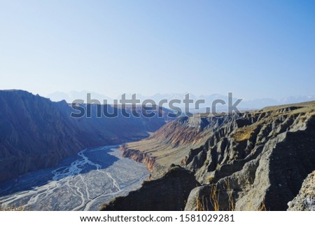 scenery of canyon in the morning
