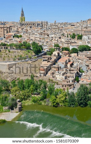 Panoramic view to the city of Toledo - Spain