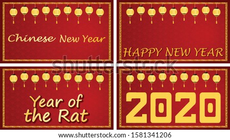 Happy new year background design for 2020 illustration