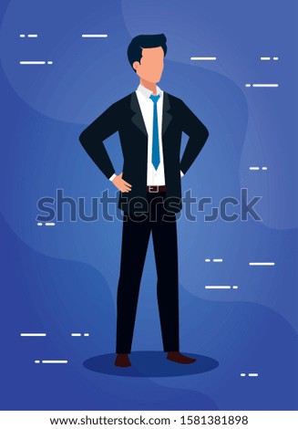 Avatar of a man design, Boy male person people human social media and portrait theme Vector illustration